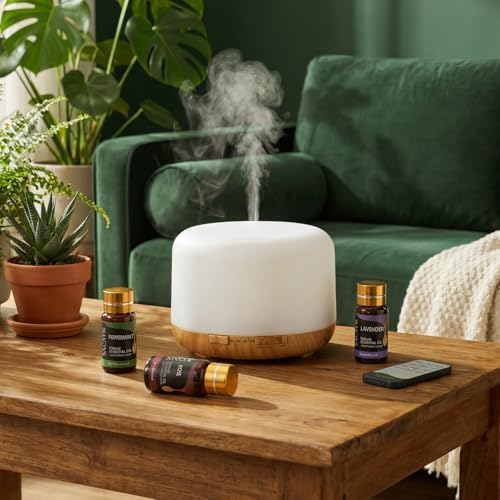 SACATR 500ml Aroma Diffuser for Home,with 36 Natural Essential Oils - Image 3