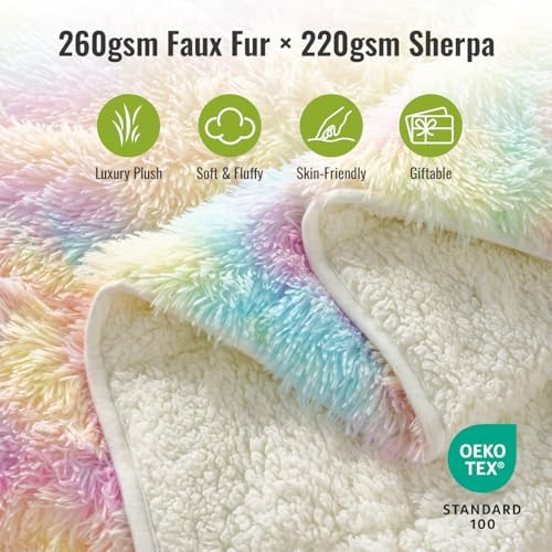 Uttermara Shaggy Weighted Blanket for Adults Queen Size, 15lbs 60"x80" - Image 2