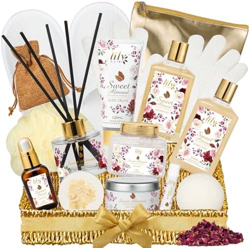 17Pcs Spa Gifts, Bath Set, Moisturizing Spa Gift Baskets for Women & Mom by LILYROY