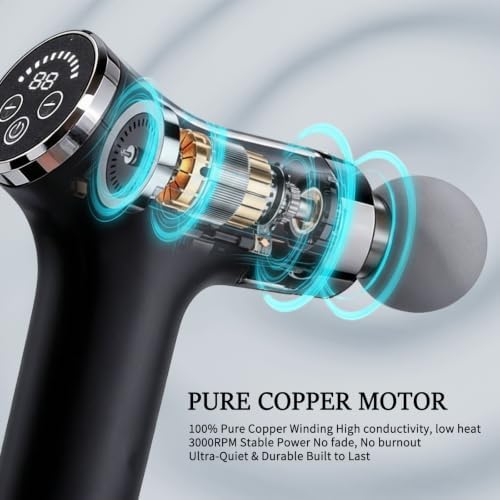 Sfozstra Massage Gun: Heat Cold Therapy Red Light Long Handle Massager - Image 7