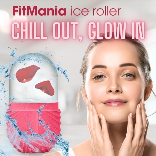 Ice Roller For Face with 2 Premium Heads, Facial Ice Roller for self Skin Care of all Types , Cold Face Ice Roller Facial Massager for Eye Puffiness relief , Wrinkles , Migraine & TMJ Relief Massager - Image 7
