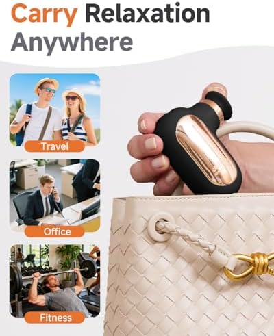 Mini Massage Gun Travel Size, Compact Handheld Massager for Pain Relief - Image 4