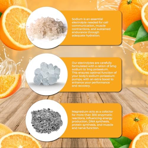 Santa Cruz Paleo Electrolyte Powder, Orange Flavor, Sugar Free Hydration Drink Mix with Himalayan Pink Salt, Sea Salt, Magnesium Glycinate, Potassium Chloride, Sweetened with Stevia, 30 Servings - Image 3