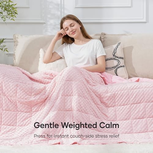 Cottonblue Weighted Blanket 15lbs Queen Size for Adults Deep Sleep & Relax - Image 5