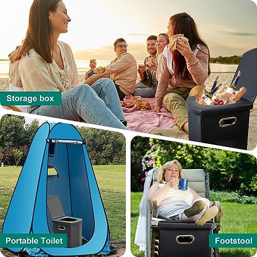 Ann Katy Upgrade XXL Portable Toilet for Adults, Extra Large Floding Toilet - Image 5