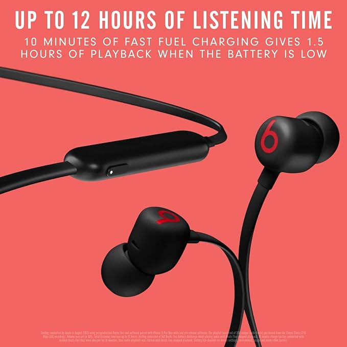 Beats Flex with Apple 20W USB-C Power Adapter - Black - Image 2