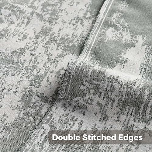 FUTEI Pack of 2 Faux Cashmere Throw Pillow Covers 12x20 Inch,Dark Green White - Image 4