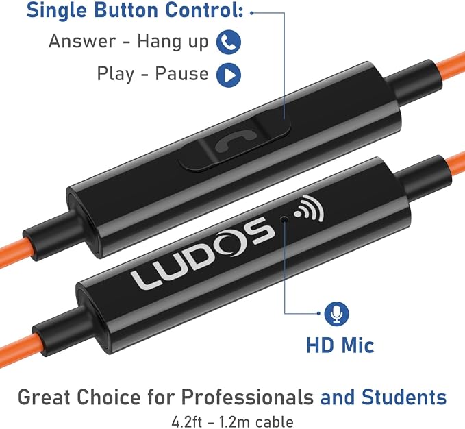 LUDOS Ultra USB C Headphones for iPhone 17 16 15 Pro Max Plus Air iPad Pro, 5 Years Warranty, Magnetic USB-C Earbuds for Samsung Galaxy S24 S23 Ultra S22 S21 FE S20 A55 A54 A53, USB Type C Earphones - Image 3