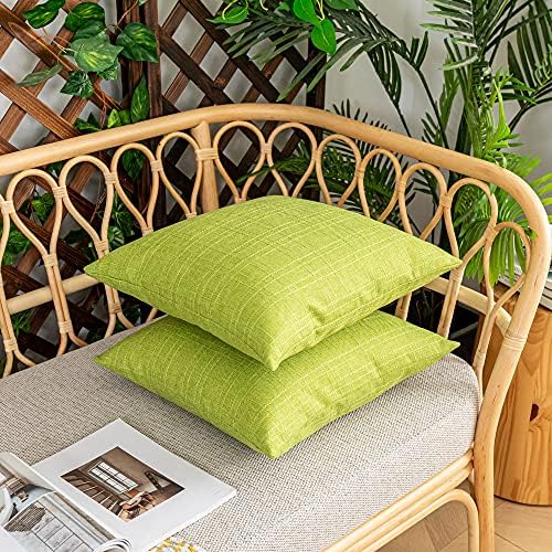 Kevin Textile Outdoor Waterproof 26”x26” Pillow Covers 2 Pack, Green - Image 5