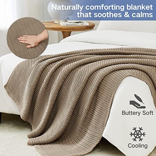 Guohaoi Knitted Weighted Blanket for Adults, 60"x80" 12lbs Full/Queen Size - Image 3
