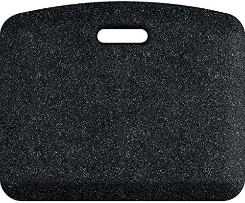 WellnessMats Mobile 23" L x 19" W x 1" Th Collection Anti-Fatigue Floor Mat, Polyurethane – Ergonomic Support Pad for Home, Kitchen, Garage, Office Standing Desk – Water Resistant - Made in USA by WellnessMat