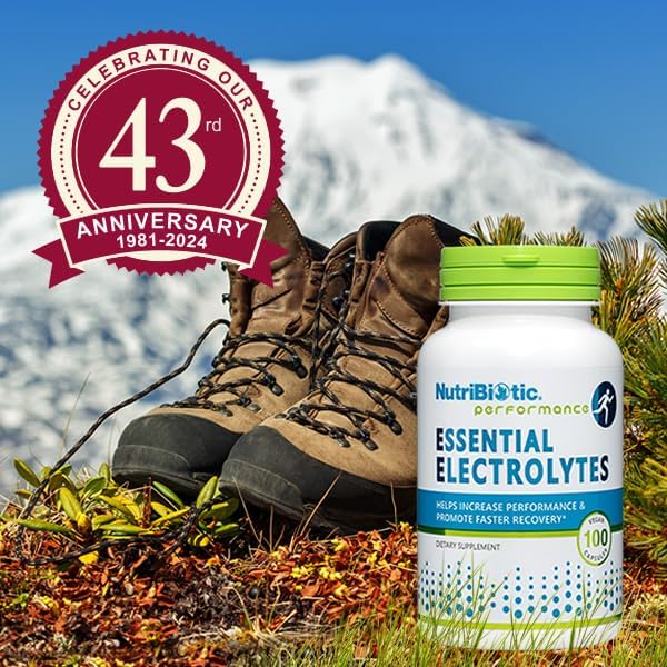 NutriBiotic Essential Electrolytes, 100 Ct Capsules | Supports Increased Performance & Faster Recovery | Pharmaceutical Grade Vitamin C with Electrolytes for Rehydration | Vegan, Gluten-Free & Non-GMO - Image 7