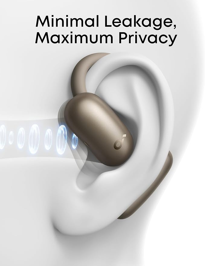 Soundcore AeroFit 2 by Anker Open Ear Earbuds, Open Ear Headphones, Earbuds | Real-Time Translation, 4 Adjustable Positions, 42H Playtime, Rich Bass, Hi-Res, IP55, AI Clear Calls, Wireless Charging - Image 4