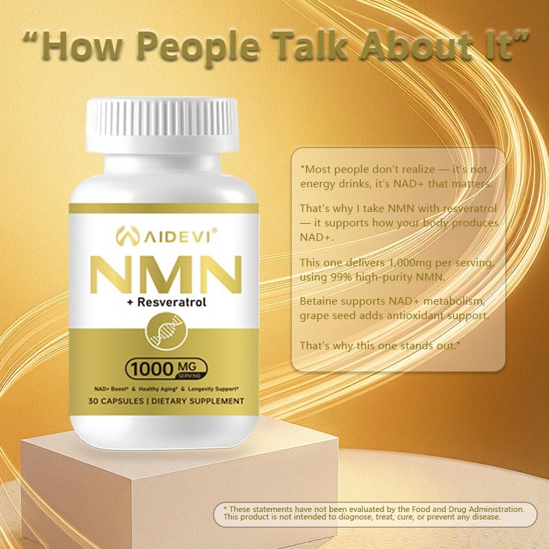 NMN Supplement Complex 1000mg Per Serving, 99% Purity, 30Ct 4-in-1 - Image 7