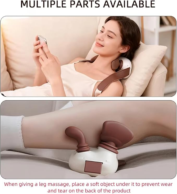 Bionic Heated Massager, Green, Portable Shiatsu Neck and Back - Image 6