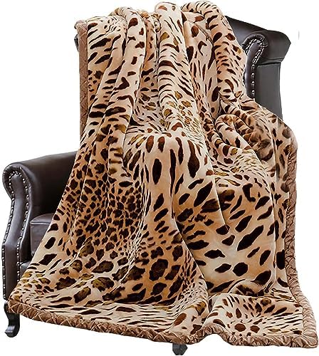Korean Mink Blanket 59×79 inch, Silky Soft and Warm,2 Ply Reversible Raschel Bed Blanket for Single Bed. by LGYKUMEG