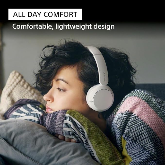 Sony WH-CH520 Wireless On-Ear Bluetooth Headphones with Mic, Butter Yellow | Comfortable Lightweight Design, Up to 50 Hrs Battery with Quick Charging, Multipoint Connection, Clear Calls, Swivel design - Image 3