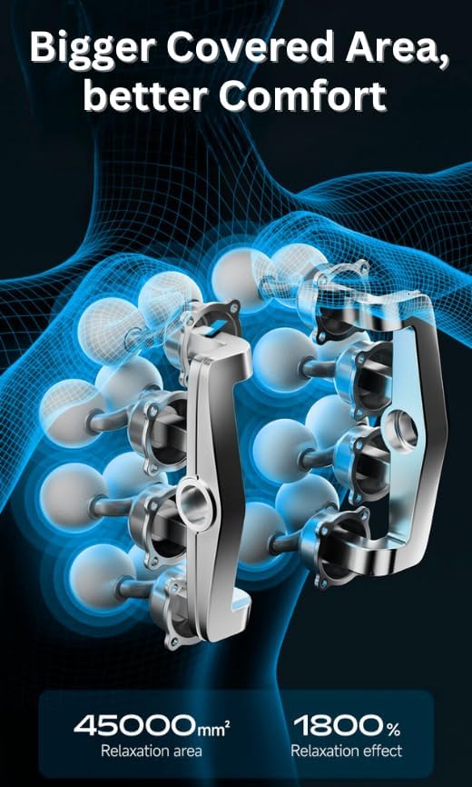 LEVILO 16 Head Massage Gun Deep Tissue for Back – Deep Tissue Massager - Image 7