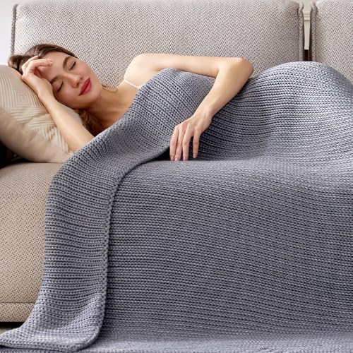Guohaoi Knitted Weighted Blanket for Adults, 48"x72" 20lbs Full/Queen Size - Image 3