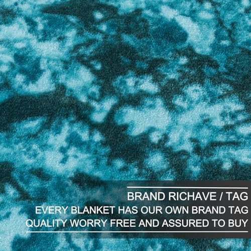 Richave Fuzzy Throw Blanket Travel Size - Teal, Premium Lightweight Anti-Static, Plush and Furry Faux Fur, Reversible Throw Blankets for Sofa and Bed, 50x60 Inches,Teal - Image 5
