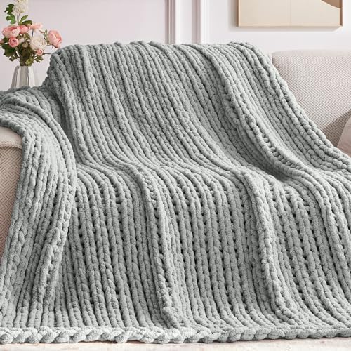 Negwoo Chunky Knit Throw Blanket, Knitted Throw Chenille Yarn, 30"*40" by Unknown