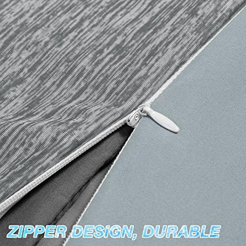 EXQ Home Weighted Blanket Cover 41x60-Twin Size Premium Soft for Kids with Zipper,Machine Washable Duvet Cover for Hot Sleeper in Summer(Dark Grey,Duvet Cover Only) - Image 4