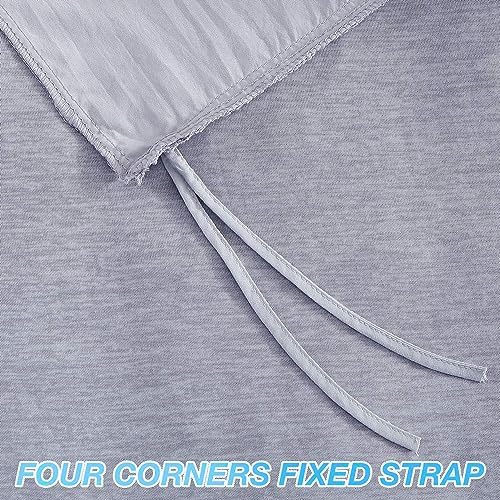 EXQ Home Weighted Blanket Cover 41x60-Twin Size Premium Soft for Kids Weighted Blanket with Zipper,Machine Washable Duvet Cover for Hot Sleeper in Summer(Grey,Duvet Cover Only) - Image 4