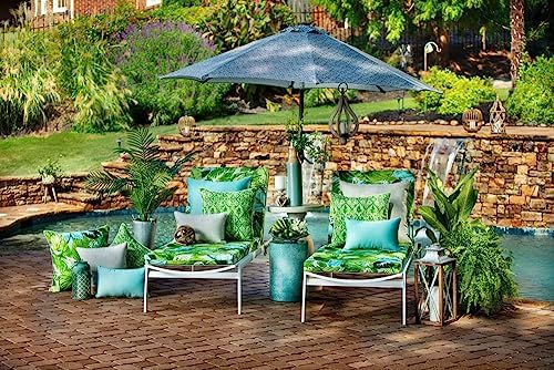 Pillow Perfect Tory Solid Indoor/Outdoor Floor Pillow Plush Fill, Weather and Fade Resistant, Floor - 25" x 25", Grey, - Image 4