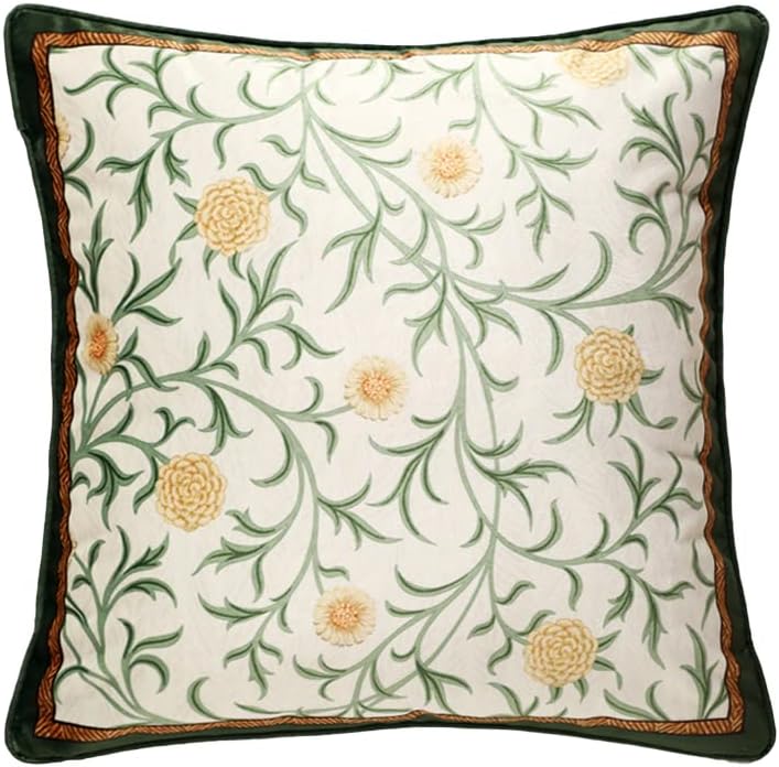 patdrea Designer French Velvet Throw Pillow Cover,18"x18"-Botticelli B by patdrea