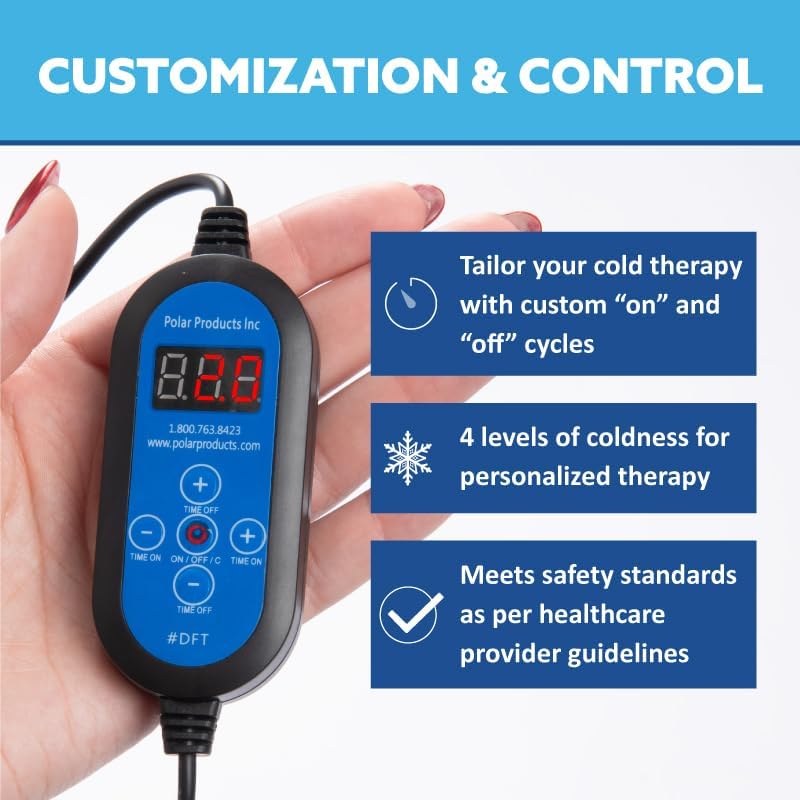 Polar Active Ice 3.0 | 9 QT Cold Therapy Ice Machine | Programmable Timer | Full Circumference Knee Pad | Cryotherapy Pain Relief System | Ace Bandage Style Compression - Image 6