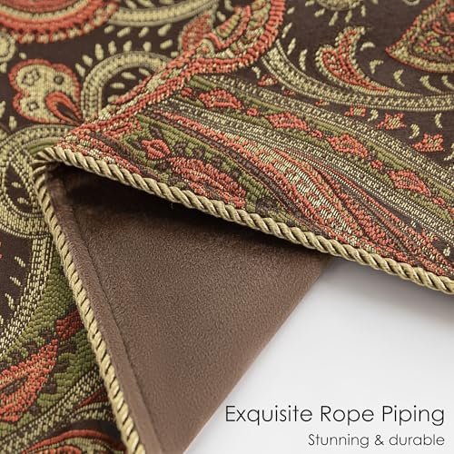 Loom and Mill Vintage Damask Throw Blankets for Bed, Multi Color, 52" x72” - Image 4