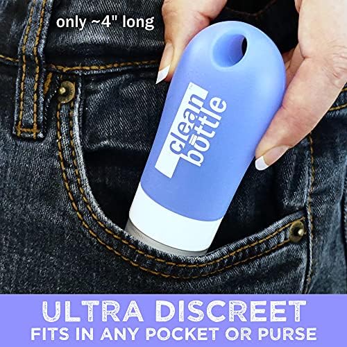 CleanButtle Travel Bidet – Your Ultra Discreet Portable Bidet On The Go – CleanButtle Gets Your Butt’le Clean (Blue) Personal Handheld Water Sprayer - Image 4