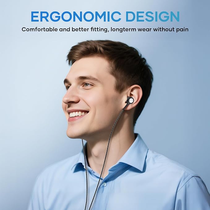 LWZCAM Wired Earbud 5 Pack with USB-C Stereo Headphones with Microphone | Works with iPad, Android, USB-C devices. Ideal for work, travel, gaming. In-ear fit, tangle-free cord, clear sound - Image 7