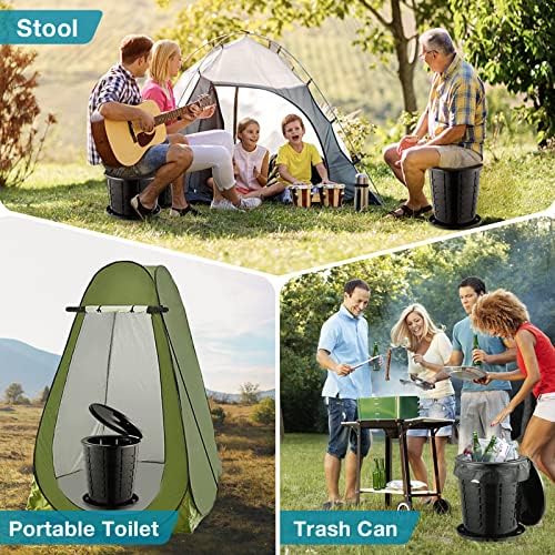 TRIPTIPS Upgrade Retractable Portable Toilet Travel Toilet Adjustable Height Camping Toilet Portable Potty for Adults Kids, Foldable Portable Toilet for Camping/Car - Image 6