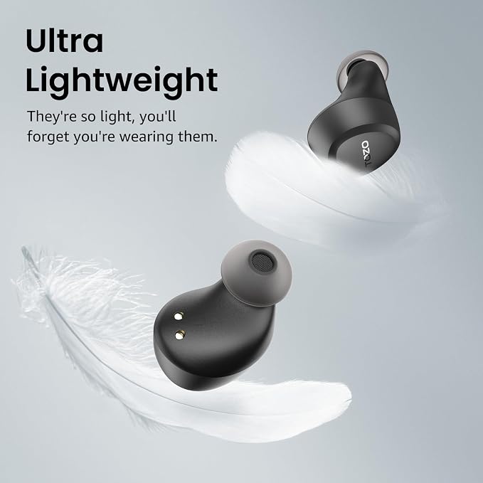 TOZO A1 Wireless Earbuds Bluetooth 5.3 Light Weight in Ear Headphones | IPX5 Waterproof,2 Mics for AI Calls,Immersive Premium Sound Bass Headset with Charging Case,32 EQ via App Black - Image 5