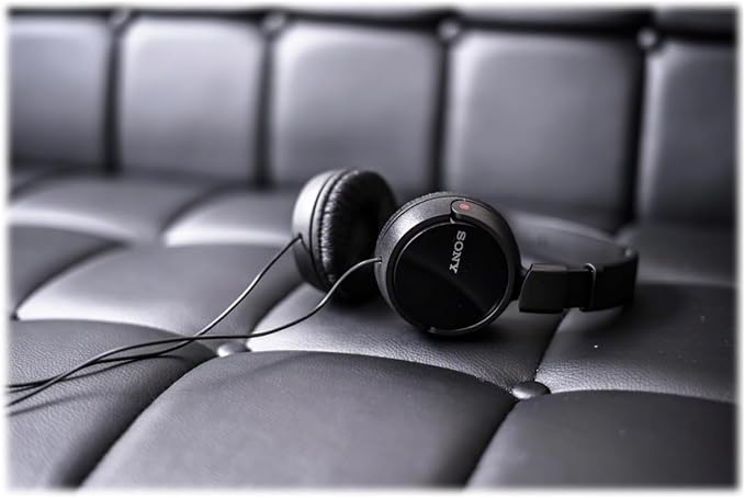 Sony ZX Series Wired On-Ear Headphones with Mic, Black MDR-ZX110AP - Image 3