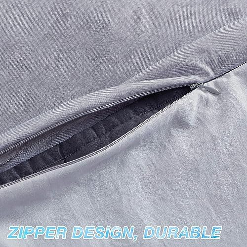 EXQ Home Weighted Blanket Cover 41x60-Twin Size Premium Soft for Kids Weighted Blanket with Zipper,Machine Washable Duvet Cover for Hot Sleeper in Summer(Grey,Duvet Cover Only) - Image 5