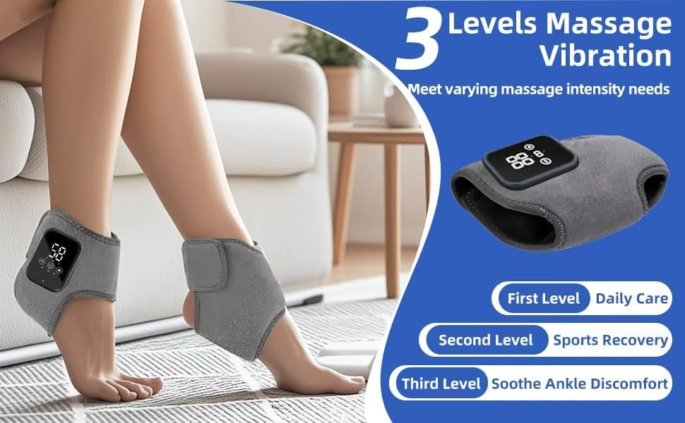 Cordless Foot & Ankle Massager with Heat & Vibration, 2 Pack - Image 3