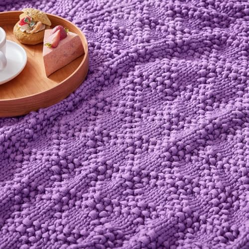 Anysay Knitted Weighted Blanket for Adult,Chunky Knit Throw 60''*80'' 10lbs - Image 4