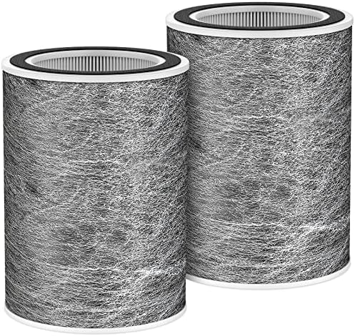 HP202 Replacement Filter Compatible with HP201, UA205, AP1000 HP200 For Shark HC501, HC502 Air Purifier MAX Replacement Filter HEPA, Part # HE2FKBASMB, HE2FKBAS, HE2FKPET, HE2FKPRO (2 Pack) by JORAIR