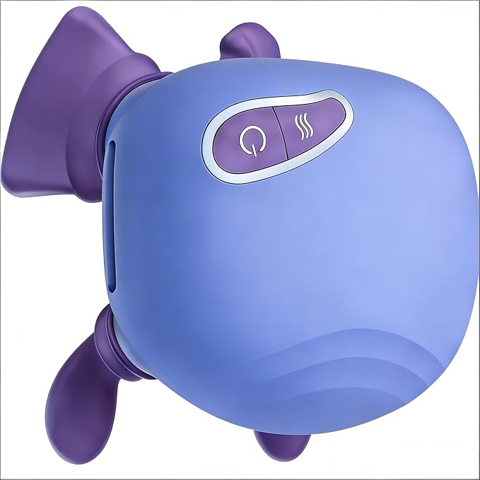 Bionic Heated Massager, Portable Shiatsu Neck and Back Massager, Electric Deep Tissue 4D Kneading Massage, Simulated Human Hand Design for Pain Relief and Muscle Relax (073blue) by LoyccoEyewear