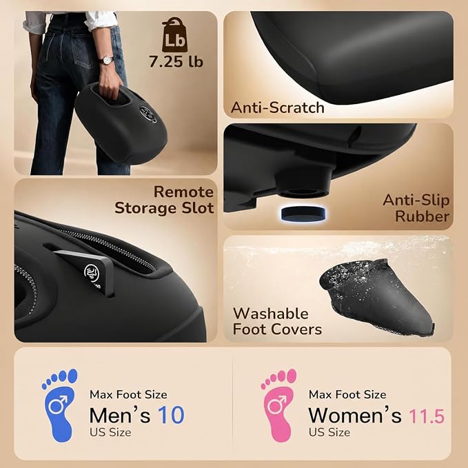 JZBRAIN Foot Massager for Plantar Fasciitis and Neuropathy, 2026 Upgraded - Image 7