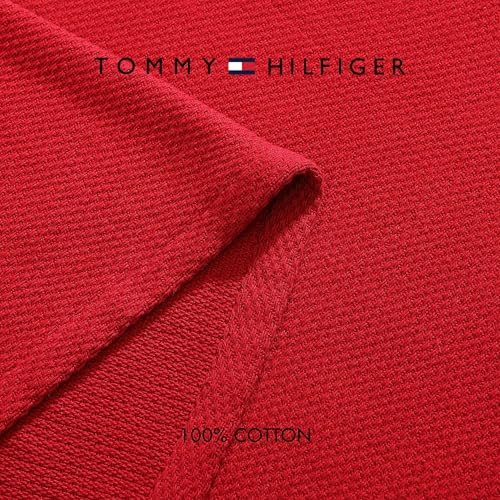 Tommy Hilfiger - Queen Cotton Blanket, Textured Pique Weave Bedding, Medium Weight Soft Blanket, Anti-Pilling & Fade Resistant, Ideal for Layering, Oeko-TEX Certified (Red) - Image 5