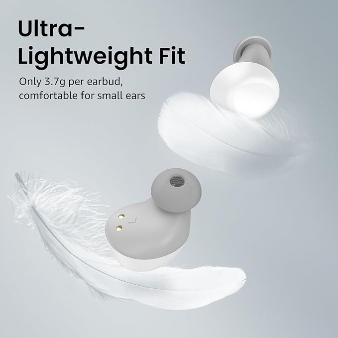 TOZO A1 Wireless Earbuds Bluetooth 5.3 Light Weight in Ear Headphones | IPX5 Waterproof,2 Mics for AI Calls,Immersive Premium Sound Bass Headset with Charging Case,32 EQ via App Matte White - Image 3