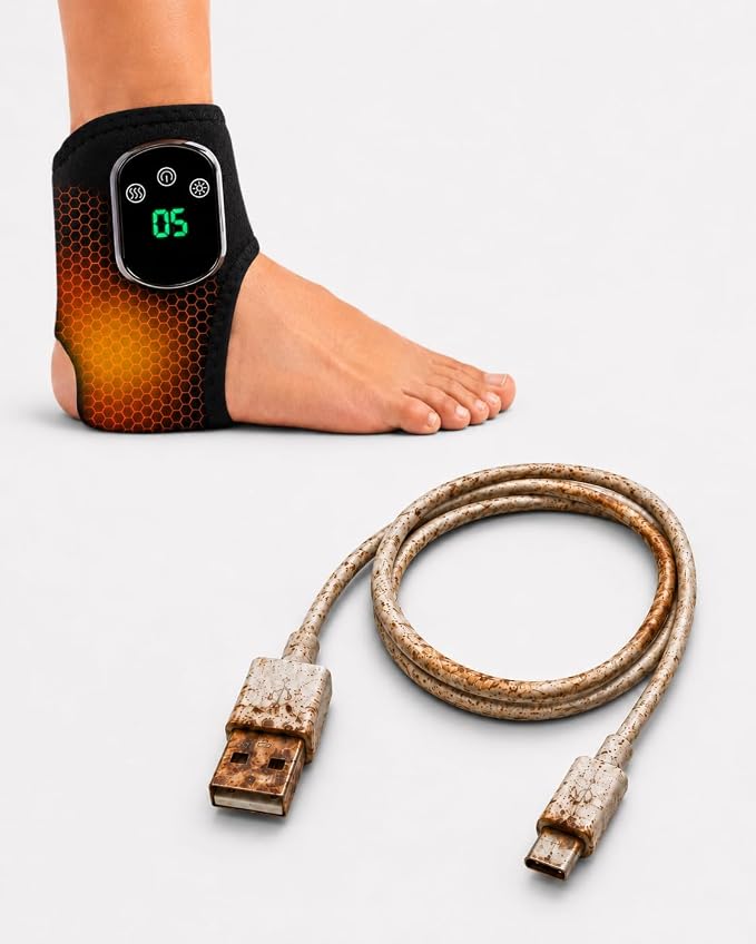 Gouzfca Electric Foot and Ankle Massager(Black,1pc) by Gouzfca