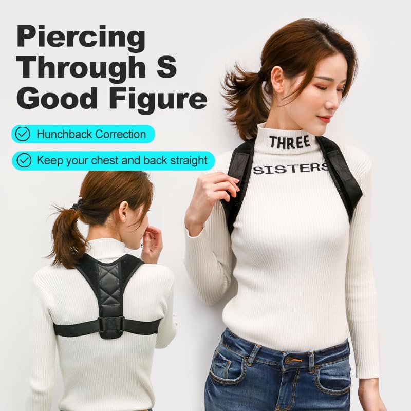 Posture Corrector for Men and Women Adjustable Back Brace for Spine Alignment, Shoulder and Clavicle Support, Breathable Back Straightener for Upper & Lower Back Pain Relief - Image 6