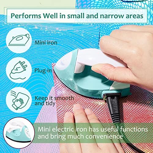 Honoson Mini Craft Iron with Charging Base Tiny,Mint Green - Image 6