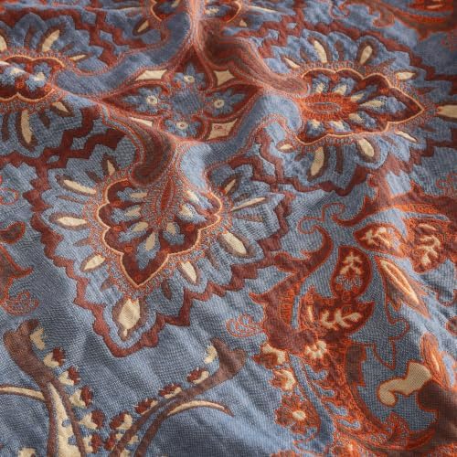 Boho Throw Blanket for Bed 90”x108”, 100% Cotton Blanket for Couch Sofa - Image 5