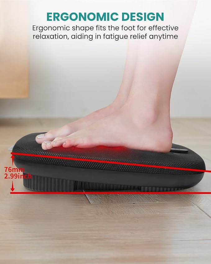 Nekteck Shiatsu Foot Massager with Heat, FSA Eligible Electric Kneading & Scraping Feet Massage Machine for Plantar Fasciitis Pain Relief, Home and Office Relax, HSA Eligible - Image 6