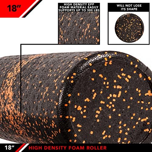 JFIT High Density Foam Roller – EPP Deep Tissue Massage Roller for Muscle Recovery, Myofascial Release & Stretching - Image 4